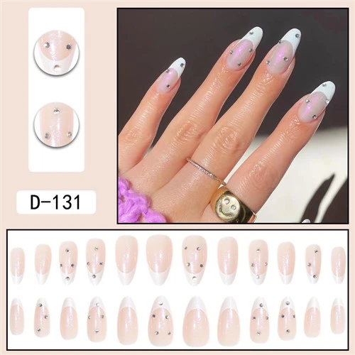 Prancūzų Fake Nais With Rhinestone